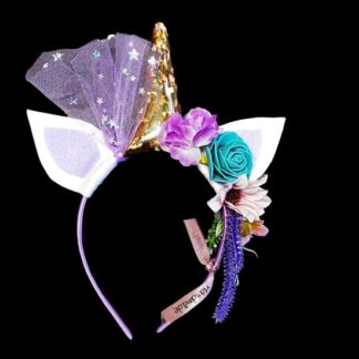 Unicorn diadeem hangemaakt handmade