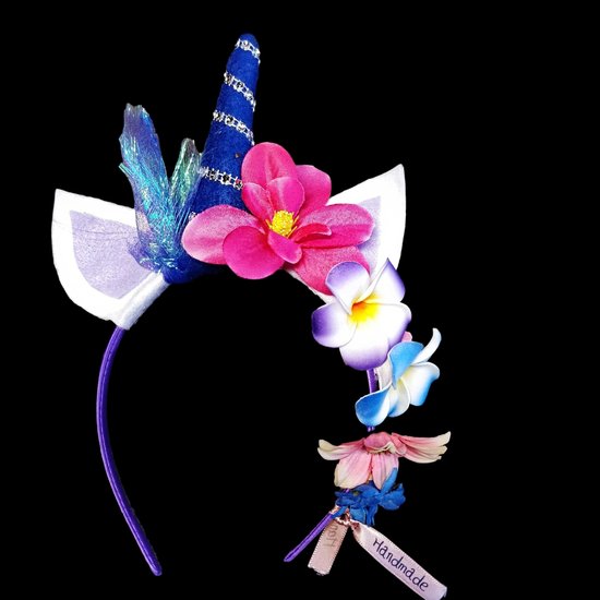 Unicorn diadeem hangemaakt handmade