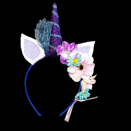 Unicorn diadeem hangemaakt handmade