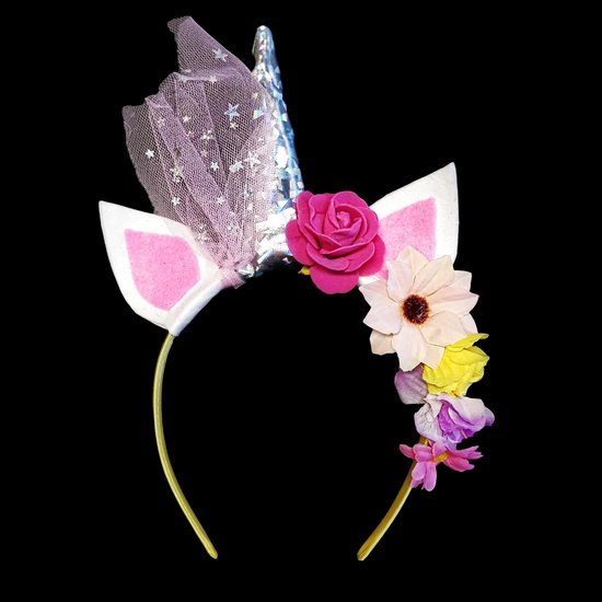 Unicorn diadeem hangemaakt handmade