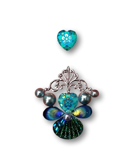 Gemcluster Bling Jewel Roze Strass Steentjes Hart Bloem DIY Sieraden Kindergrime .com