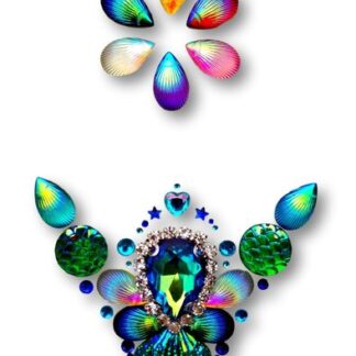 Gemcluster Bling Jewel Shell Mix colour DIY Sieraden Kindergrime .com -Events