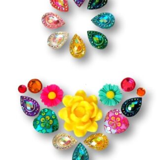 Gemcluster Bling Jewel Resin Flatback Mix Colour Diamond Sieraden Kindergrime