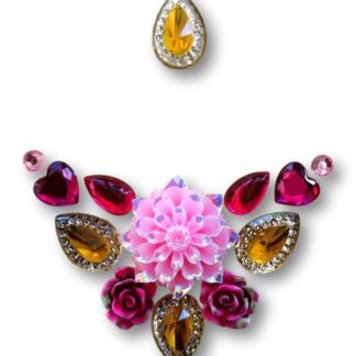 Gemcluster Bling Jewel Resin Flatback Lotus Roses Roos Gold Goud Diamond Sieraden Kindergrime