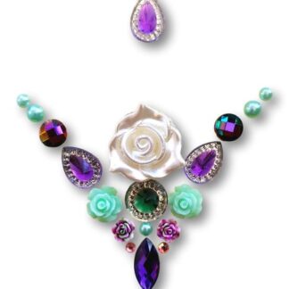 Gemcluster Bling Jewel Resin Flatback Purple Paars Diamond Sieraden Kindergrime