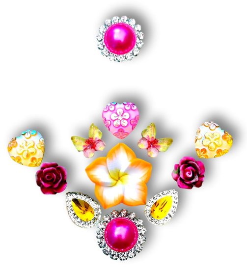 Gemcluster Bling Jewel Diamond Pearl Parel DIY Sieraden Kindergrime .com -Events