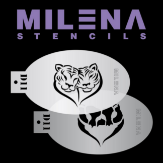 Events D12 Milena stencils Tijger Love stencil set