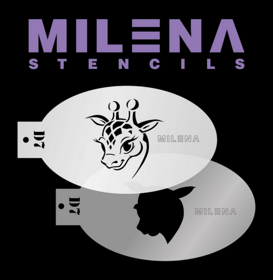 Events Milena stencils Girafje D7 set