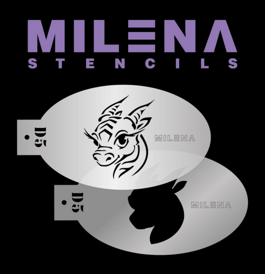 Events Milena stencils Draakje D5 set