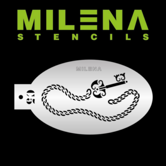 Events Milena Potekhina Stencil C6 C5 Slot Sleutel Ketting