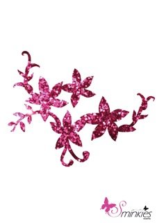 Glittertattoo Quatro flowers
