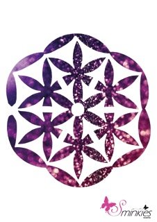 Kabbalah Glittertattoo Sjabloon Y-Body kaballah