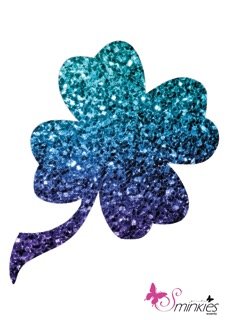 Klavertje 4 Glittertattoo Sjabloon