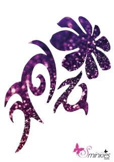 Flower Anni Glittertattoo Sjabloon