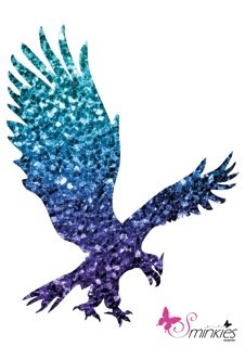 Eagle Glittertattoo Sjabloon Y-Body