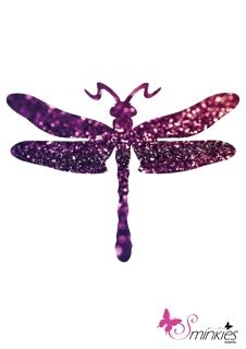 Dragon fly Glittertattoo Sjabloon Y-Body