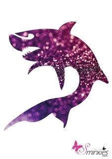 shark left glittertattoo sjabloon Y-Body