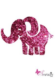 Elephant glittertattoo sjabloon Y-Body