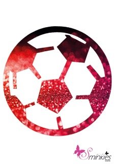 Voetbal glittertattoo sjabloon Y-Body