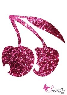 Cherries glittertattoo sjabloon Y-Body