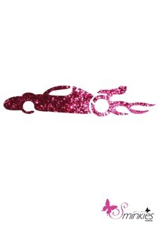 Race car glittertattoo sjabloon Y-Body