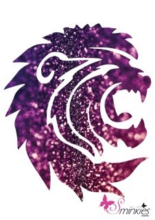 Lion Y-Body glittertattoo sjabloon