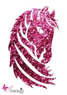 Mare head Glittertattoo Sjabloon Y-Body