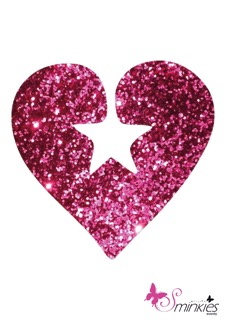 Heart star glittertattoo sjabloon Y-Body