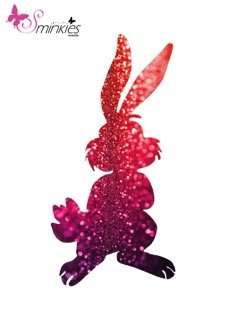 Bunny glittertattoo sjabloon Y-Body