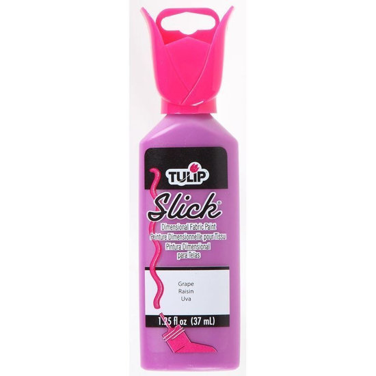 Slick Grape Tulip Dimensionale Fabric Paint gem clusteren