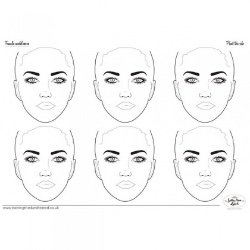 Frontal faces practice-board-Sally Ann Lynch