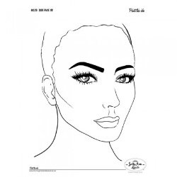 A4 Side Face Practice Board Sally Ann Lynch oefen Bord