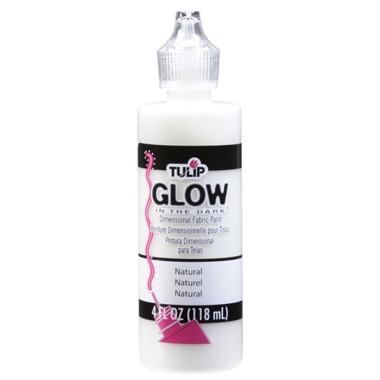 Glow In The Dark Naturel Tulip Dimensionale Fabric Paint gem clusteren